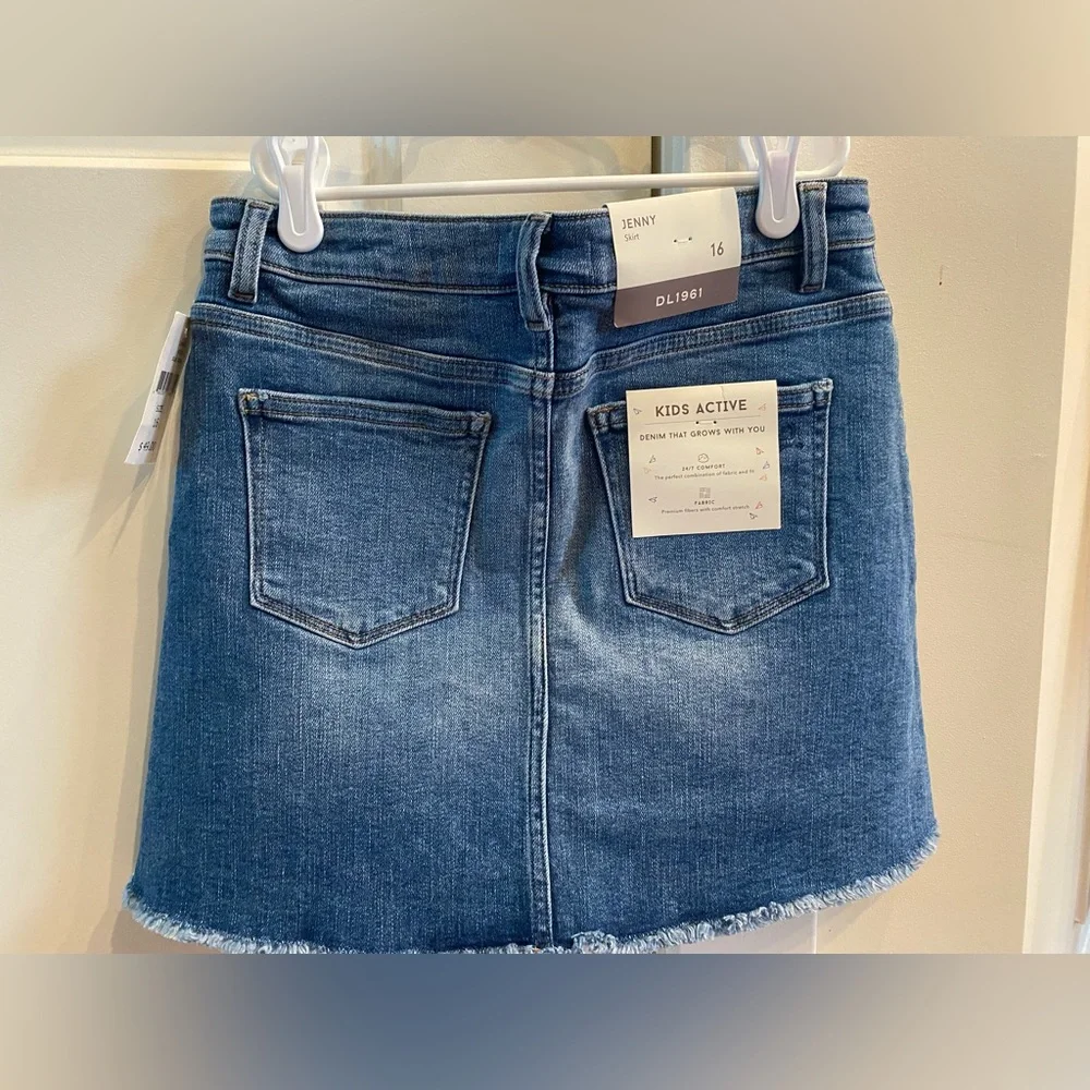 NWT ✨ Girls DL1961 Jenny Blue Jean Skirt size 16 - Picture 2 of 4